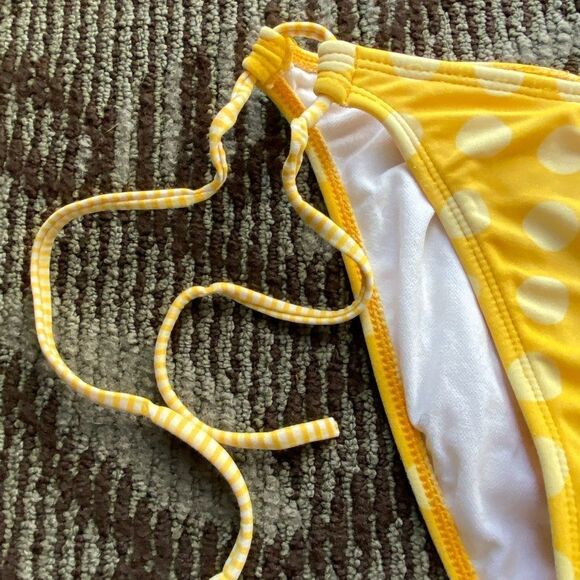 Roxy Yellow Polka Dot Bikini Bottom - Picture 3 of 8